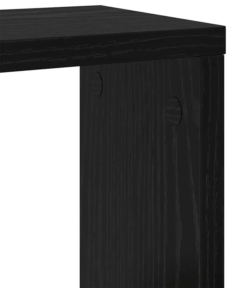 Prateleiras de Parede Carvalho Preto MDF 26 x 15 x 26 cm
