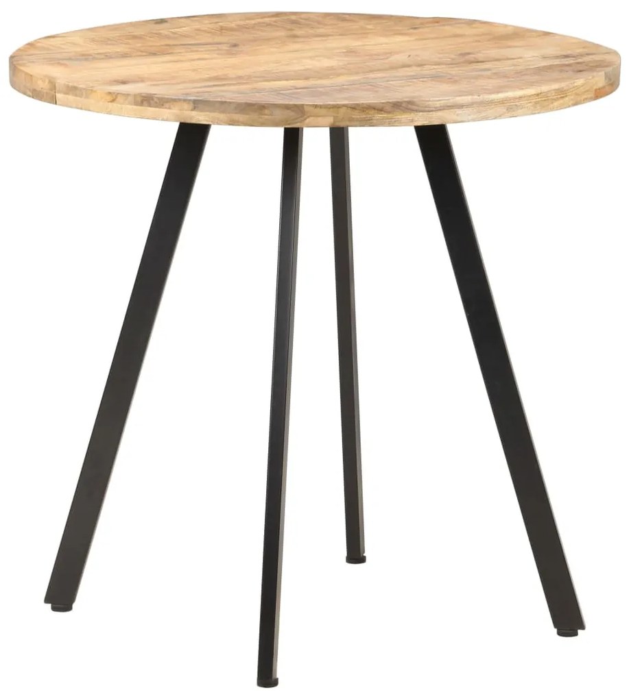 320483 vidaXL Mesa de jantar 80 cm madeira de mangueira áspera
