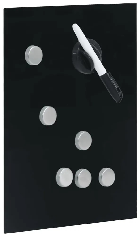 Chaveiro com quadro magnético 30x20x4 cm preto