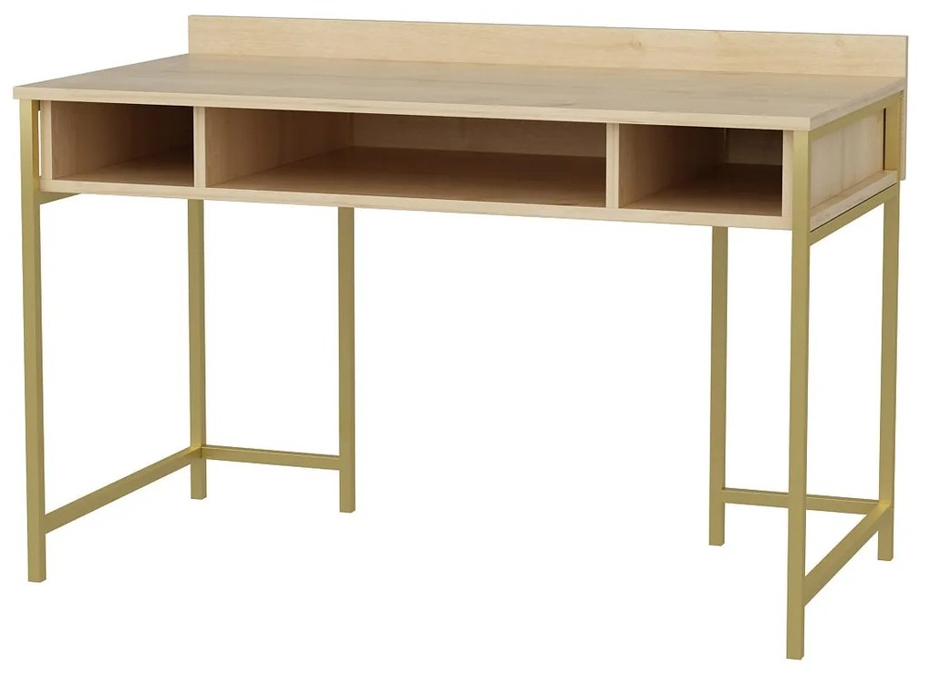 Secretária Alma – Carvalho Dourado – 120x60x74,8 cm
