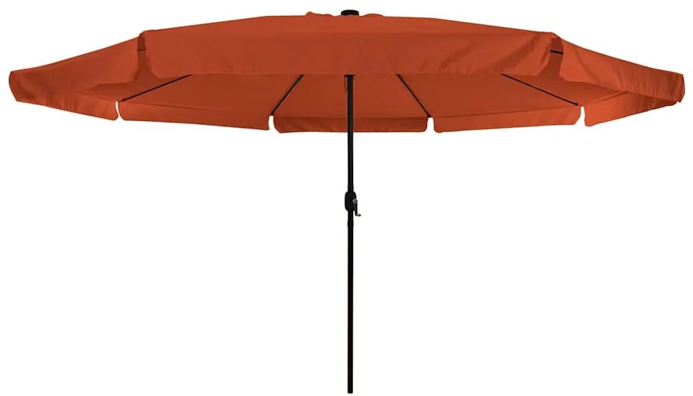 Guarda-Sol com Luzes LED ø395x245 cm Terracota