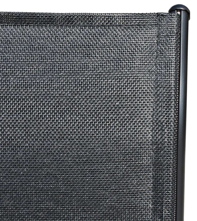 Conjunto de jantar para jardim 5 pcs 80x71 cm aço preto
