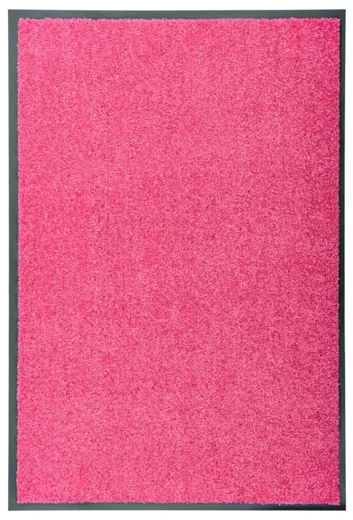 Tapete de porta lavável 60x90 cm rosa