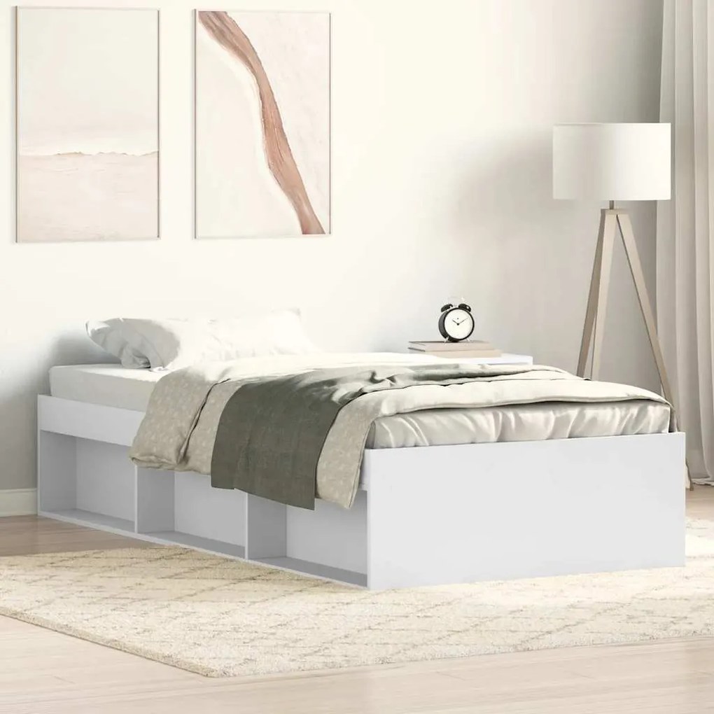 Estrutura de cama solteiro 75x190 cm branco