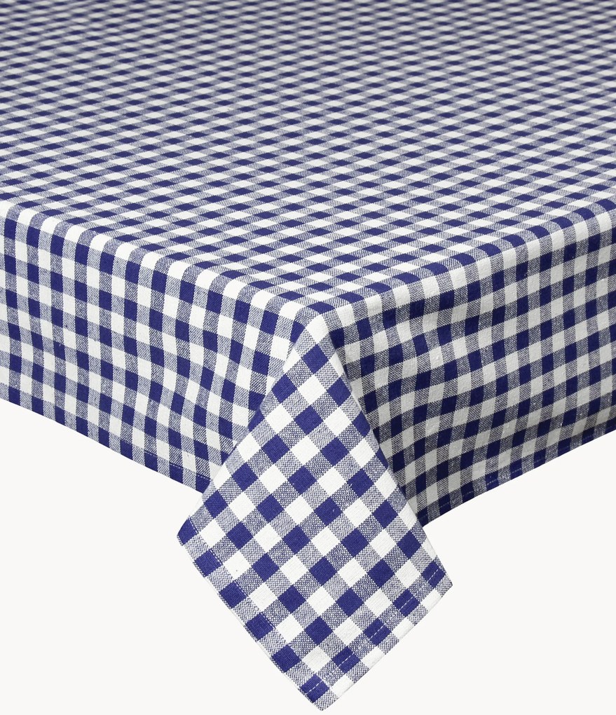 Toalha de mesa com padrão vichy Vichy Blu
