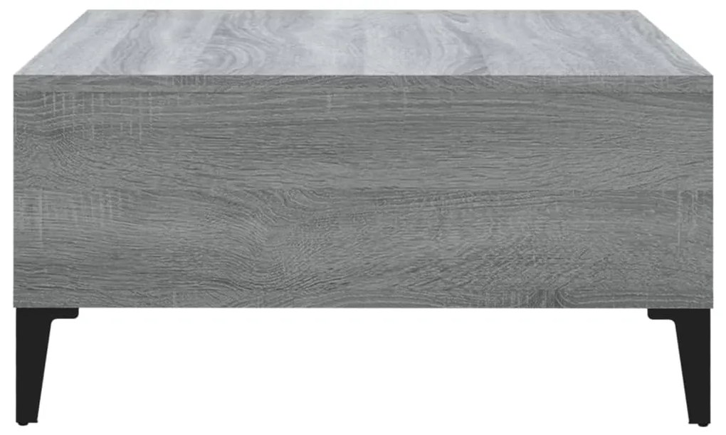 Mesa de centro 60x60x30 cm derivados de madeira cinzento sonoma