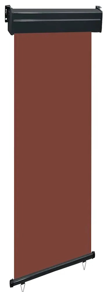 Toldo lateral para varanda 60x250 cm castanho