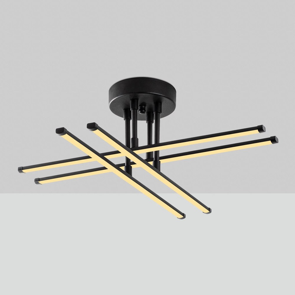 Candeeiro de Teto Exhaust – Preto – 61x22x61 cm
