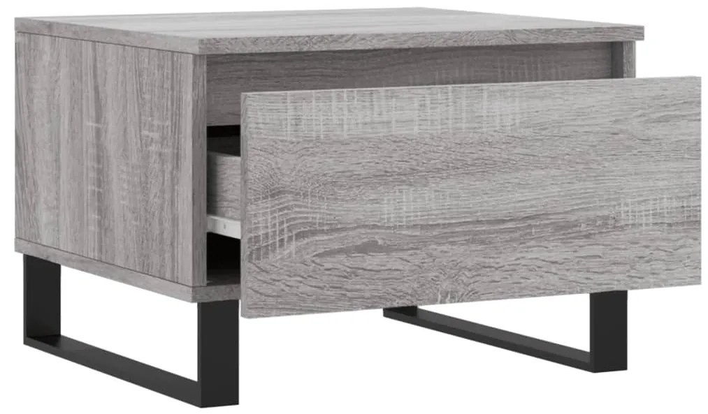 Mesas de centro 2 pcs 50x46x35cm deriv. madeira cinzento sonoma