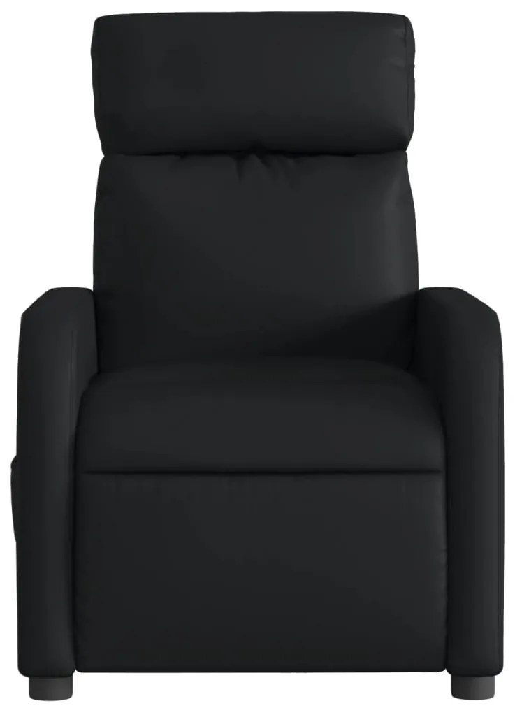 Poltrona reclinável elétrica couro artificial preto