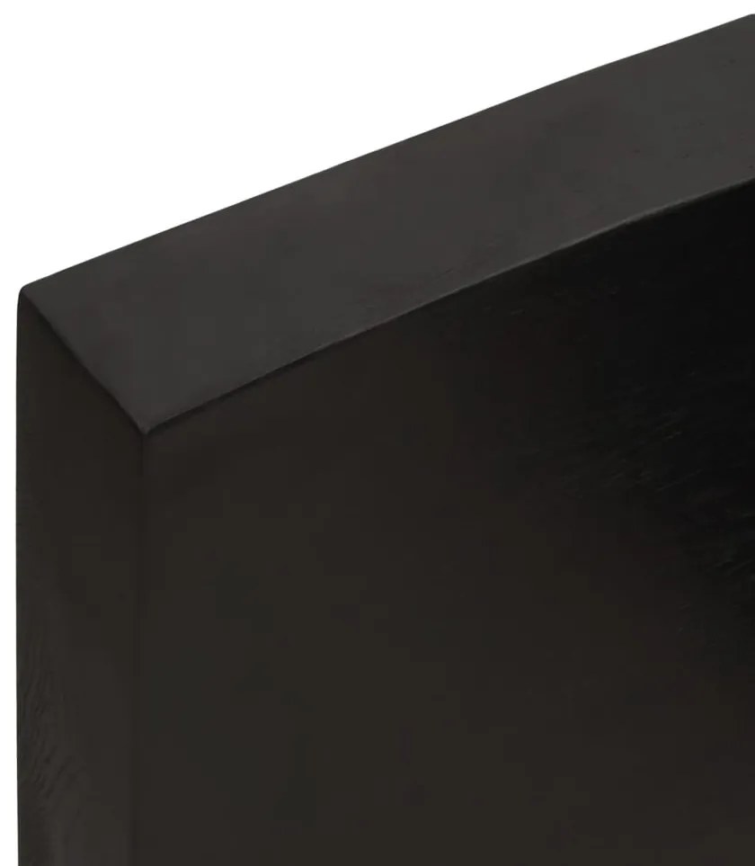 Prateleira de parede 80x20x6cm carvalho tratado castanho-escuro