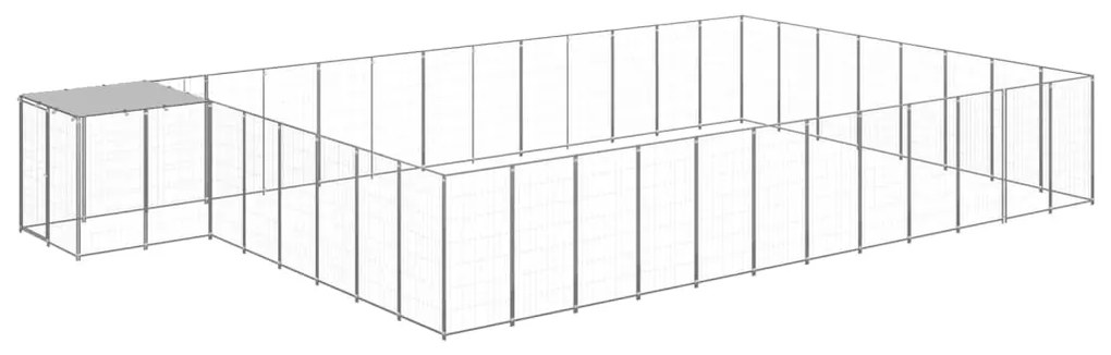 Canil 30,25 m² aço prateado