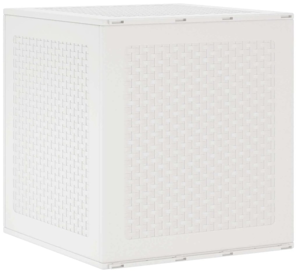 vidaXL Caixa de Armazenamento Branco 55 x 53 x 57 cm Polipropileno