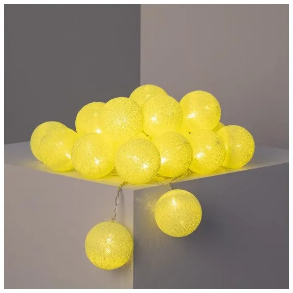 Grinalda de Esferas LED Ledkia Lemon Sem fios (4,35 m)