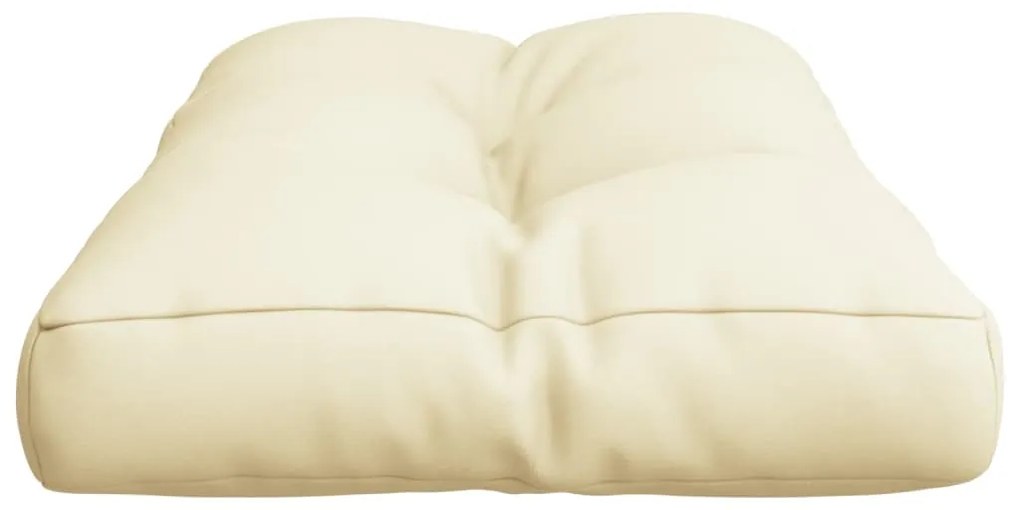 Almofadão para sofá de paletes 70x40x12 cm tecido cor creme