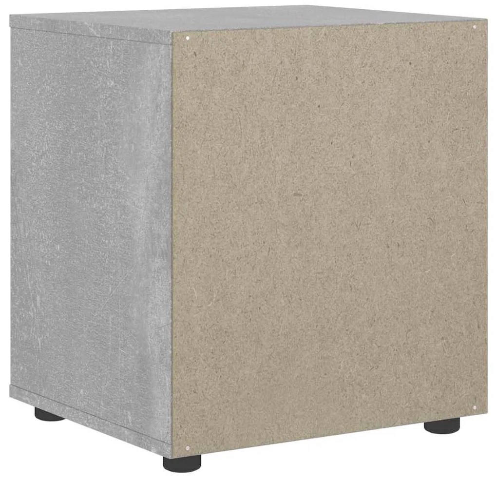 Mesa de cabeceira VISNES concreto cinzento 45x40x50cm