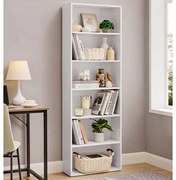 Estante com 6 prateleiras 24 x 60 x 178,5 cm branca