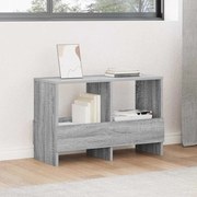vidaXL Estante de Revistas Cinza Sonoma 68,5 x 30 x 45 cm