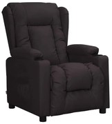 vidaXL Poltrona reclinável couro artificial preto