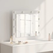 vidaXL Espelho de Maquilhagem com Luzes LED Branco 60x55x18 cm
