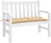 vidaXL Almofadão banco jardim 100x50x7cm mesclado tecido bege