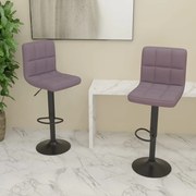 vidaXL Bancos de bar 2 pcs tecido cinzento-acastanhado