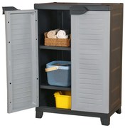 vidaXL Armário de plástico 65x45x97 cm