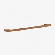 Toalheiro De Parede Com Barra ↔︎60 Cm Para Casa De Banho Em Aço Inoxidável Olvam Ouro Rosa Escovado - Sklum