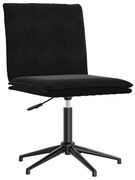 vidaXL Cadeira de jantar veludo preto