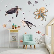Mundo subaquático - autocolantes para o quarto das crianças