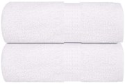 vidaXL Toalhas de rosto FROGN 2 peças Branco 30x30 cm 360 g/m²