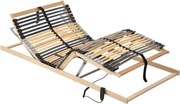 vidaXL Estrado de ripas elétrico com 42 ripas 7 zonas 90x200 cm