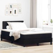 vidaXL Cama Box com Colchão Preta 120x190 cm Tecido