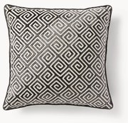 Capa de almofada em veludo com bordado em chenille Solenne