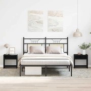vidaXL Mesas de cabeceira 2 pcs 40x30x40 cm carvalho preto