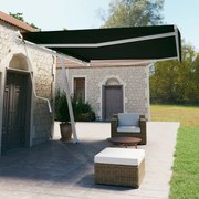 vidaXL Toldo automático independente 500x350 cm antracite