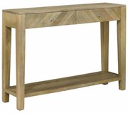 vidaXL Aparador Cinza Natural 110 x 30 x 80 cm Madeira de manga maciça