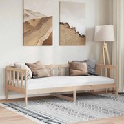 vidaXL Sofá-cama pinho maciço 90x200 cm