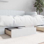 vidaXL Gavetas de cama 2 pcs derivados de madeira e couro artif. rosa