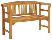 vidaXL Banco de jardim 114 cm madeira de acácia maciça