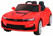 Carro elétrico para Crianças 12V Chevrolet CAMARO 2SS Rodas de EVA, Assento de couro Vermelho