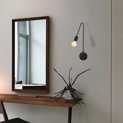 Candeeiro de Parede Kunduz – Preto – 10 x 20 cm