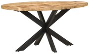 vidaXL Mesa de jantar 160x90x75 cm madeira de mangueira áspera