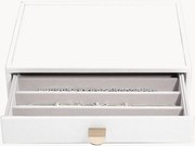 Caixa para joias Classic Pebble White