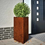 vidaXL Garden Planters 2 pcs Triangular aço resistente às intempéries