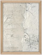 Impressão em tela emoldurada pintada à mão White Surface