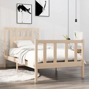 Estrutura de cama pequena solteiro 75x190 cm madeira maciça