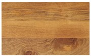 vidaXL Tampo de mesa retangular 50x20x3,8 cm mangueira maciça