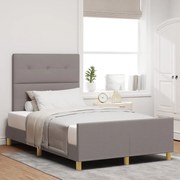 Cama vidaXL Taupe 120x200 cm Tecido