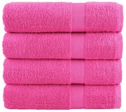 Toalhas de banho premium SOLUND 4 pcs 70x140cm 600 gsm rosa